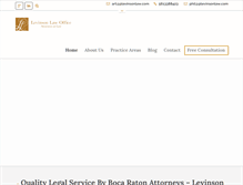 Tablet Screenshot of levinsonlawbocaraton.com